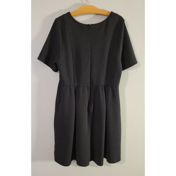 Lane Bryant Plus Size Womens Black Ribbed Sheath Dress Size 18/20 - Picture 5 of 5